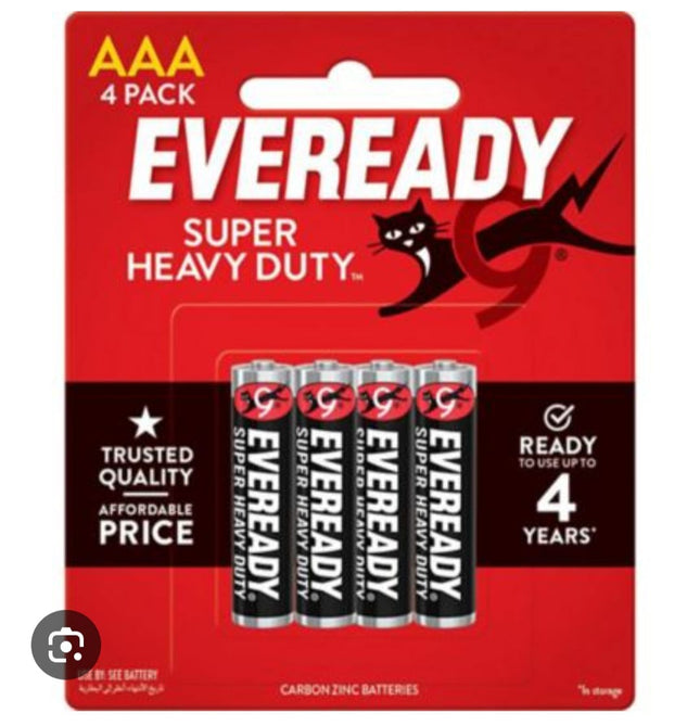 Everyday AAA Pack of 4 Battery