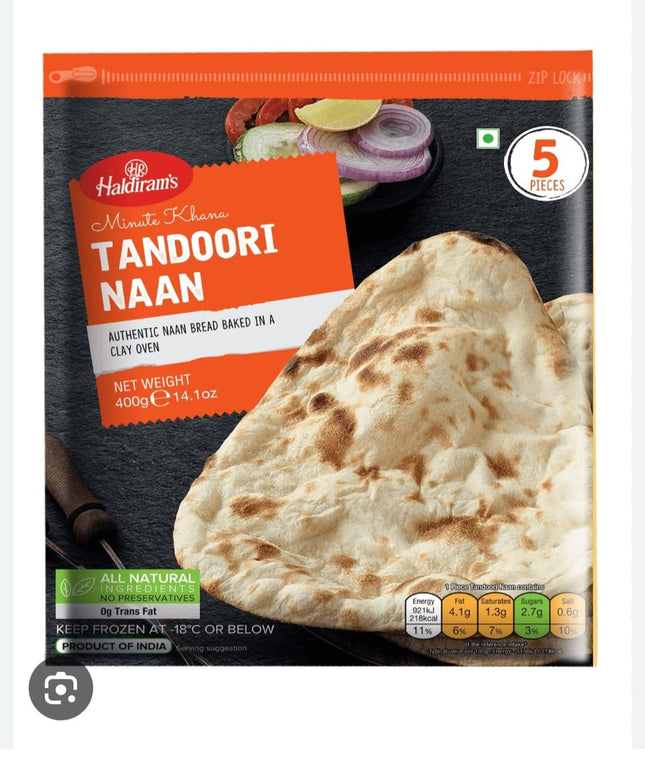 Haldiram Tandoori Naan 400 gm