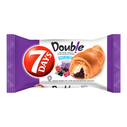 7 Days Double Croissant Vanilla and Forest Berries Flavoured Cream Filling