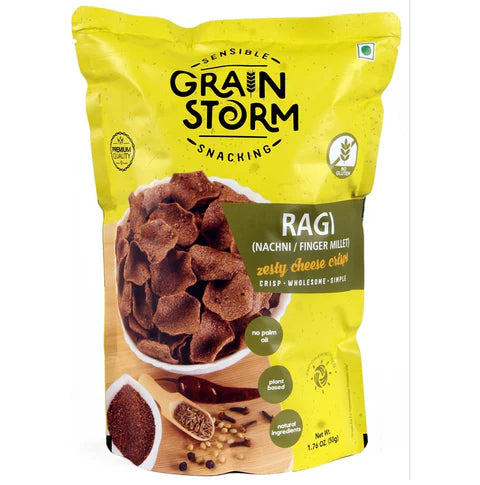 GRAIN STORM RAGI CHEESE ZESTY CRISPS