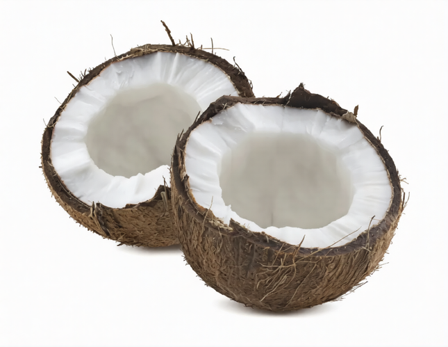 Fresh Indian Coconut - Broken into 2 halves
