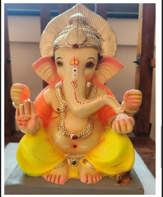 Lattu Ganpati  Idol 8"