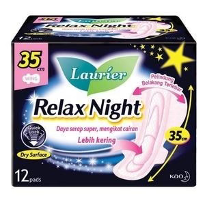 Laurier Relax Night 35cm Wing Sanitary Napkin
