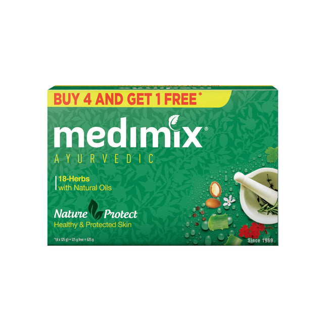 MEDIMIX SOAP 18 HERBS GREEN 125GM