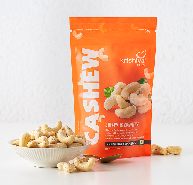 Cashew 250g, 100% Natural Krishival Kaju, Nutritious & Delicious, Healthy Dry Fruits