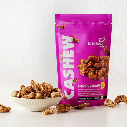 Salted Cashews | Pepper Cashew | Chilli Cashew ( Flavored Cashew Combo )