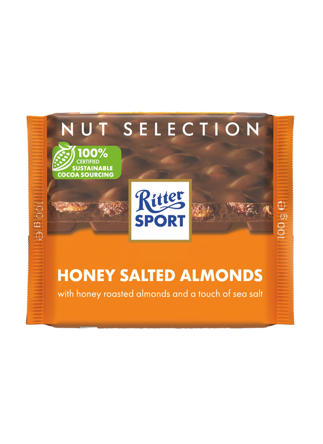 Ritter Sport Chocolate Bar - Honey Salted Almonds