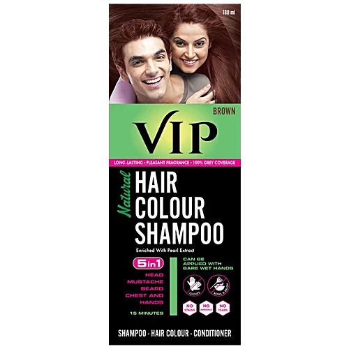 VIP HAIR COLOUR SHAMPOO (PUMP)