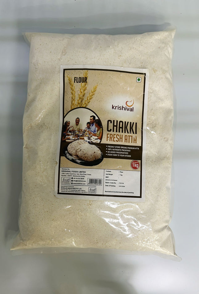 Krishival fresh Chakki Atta 1 kg