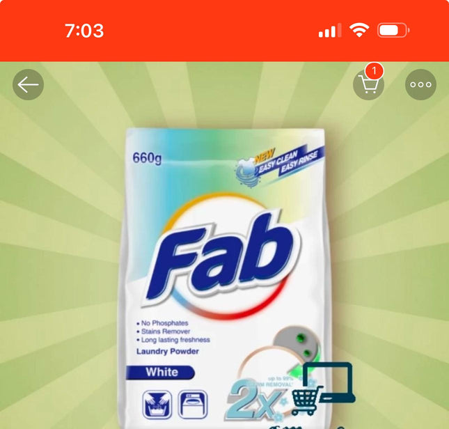 Fab White 660gm