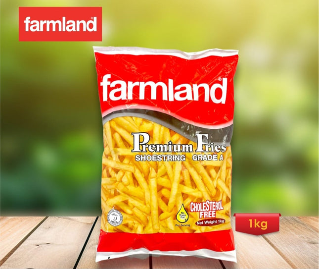 Farmland Premium Fries Shoestring Grad A 1kg