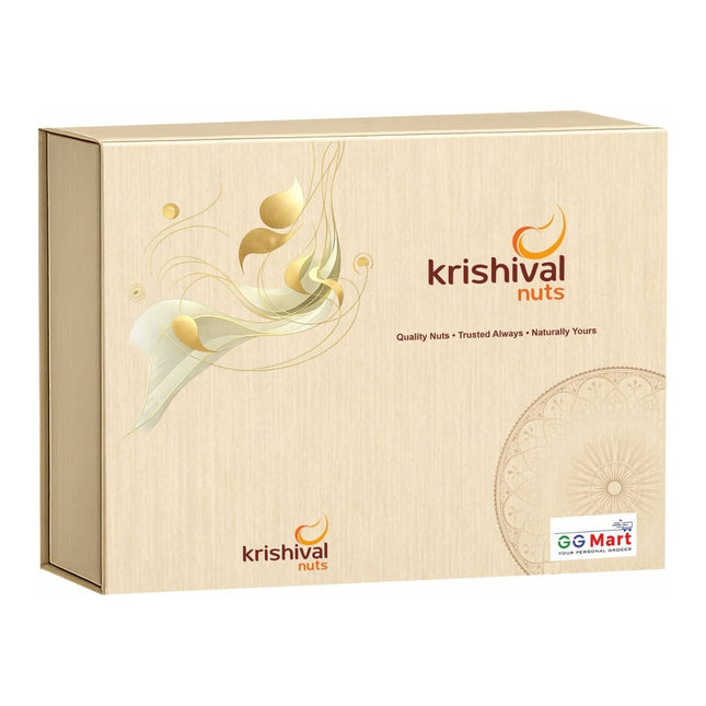 Krishival Festive Bliss Diwali gift box – gold textured packaging