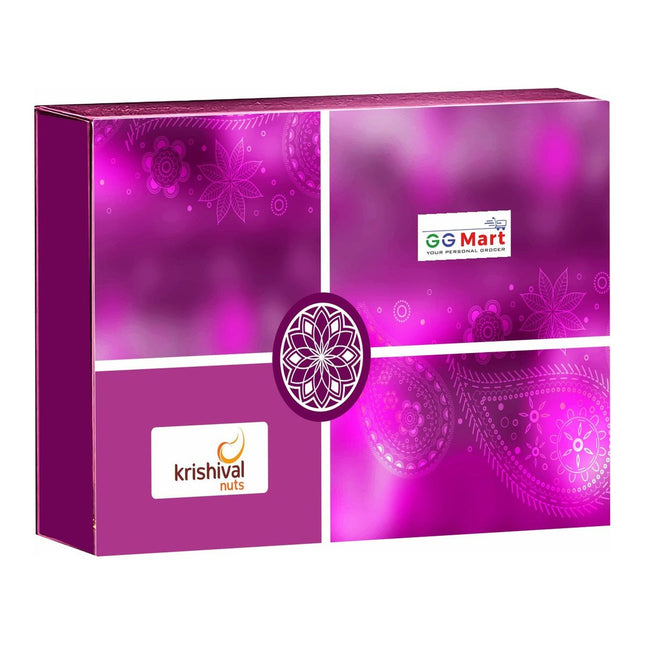 Krishival Golden Bite Diwali gift box – pink paisley packaging